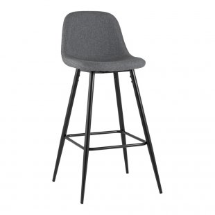 Bar stool Valencia, graphite grey