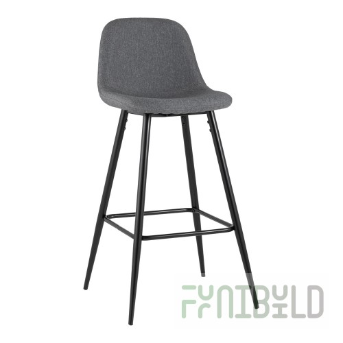 Bar stool Valencia, graphite grey