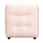 Pouf Ruby light pink velor