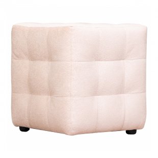 Pouf Ruby light pink velor
