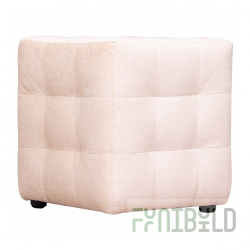 Pouf Ruby light pink velor
