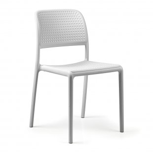 Plastic chair Bora Bistrot, white