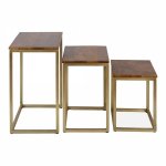 Mercer table, dark brown top, dark frame
