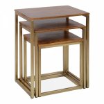Mercer table, dark brown top, dark frame