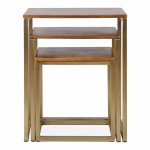 Mercer table, dark brown top, dark frame