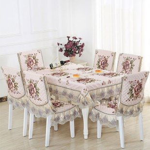 Table and chair set, floral