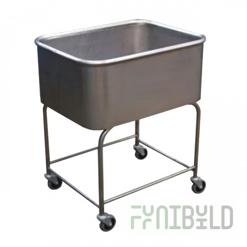 Stainless steel laundry cart, TP 26.6