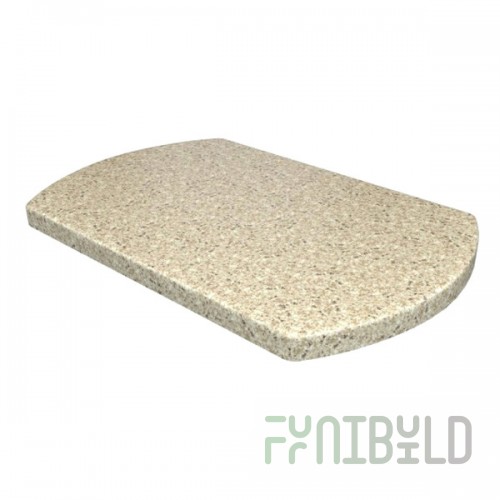Duolit tabletop, oval-rectangle 120x80