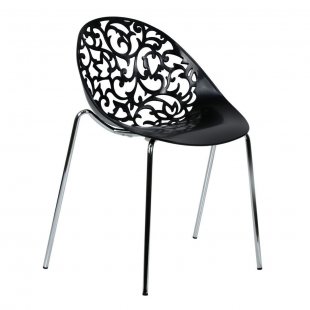 Chair black lace