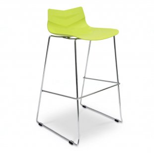 Bar stool Butner plastic green