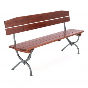 Folding bench Linz dark wood