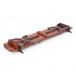 Folding bench Linz dark wood