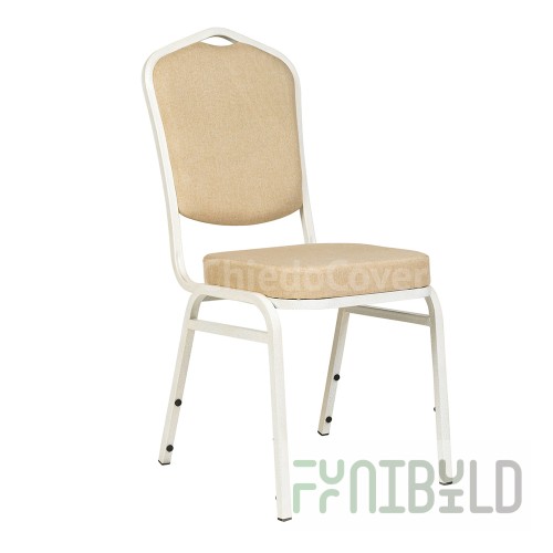 Chair Hit 20mm - antique gold on white, beige matting