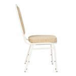 Chair Hit 20mm - antique gold on white, beige matting Chair Hit 20mm - antique gold on white, beige matting