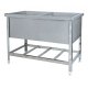 Two-section washing baths