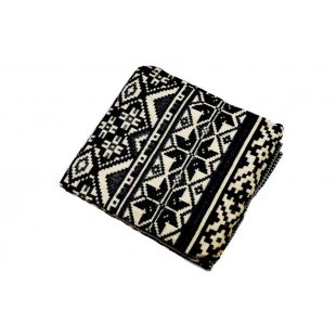 Blanket wool Jacquard 85% wool (beige)