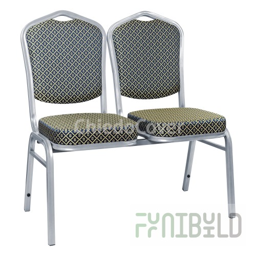 Chair section Hit - silver, blue rhombus