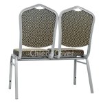 Chair section Hit - silver, blue rhombus