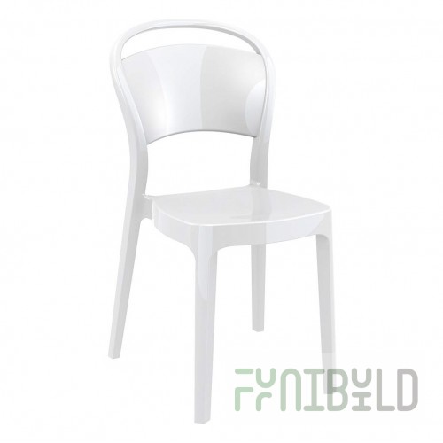 Chair plastic Bo, white
