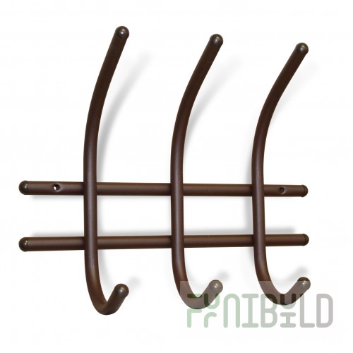 Hanger Triple brown moire