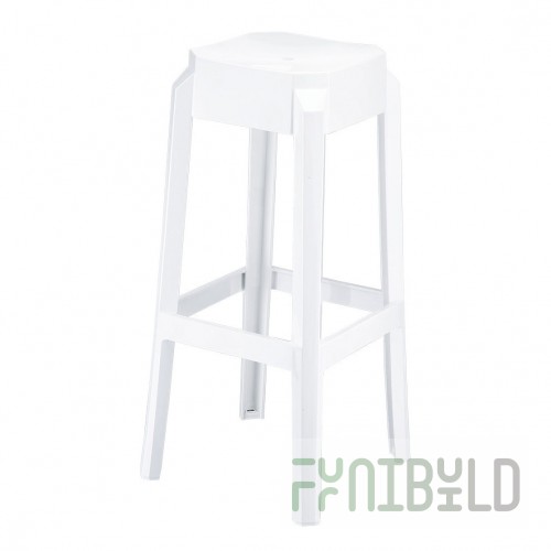 Bar stool Fox 75 white