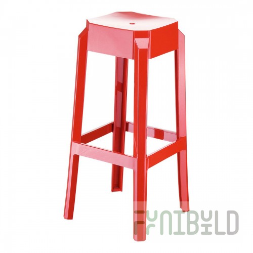 Bar stool Fox 75 red