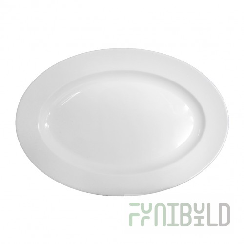 Oval dish 250*175 in Royal White 6, 24