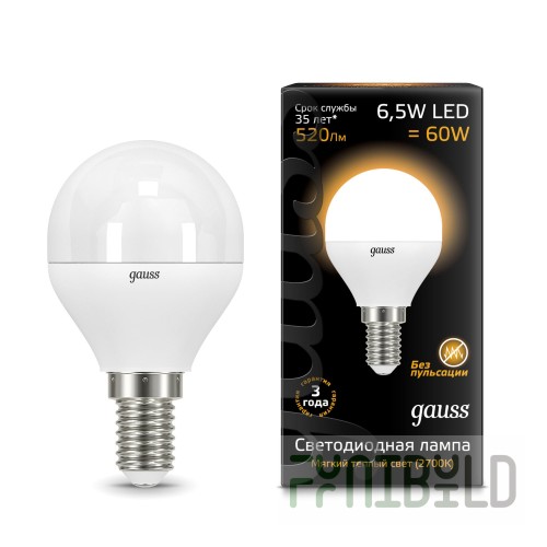 Lamp (LED) LED Gauss 6.5W 2700K