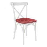 Crossback Chair Cushion, Red