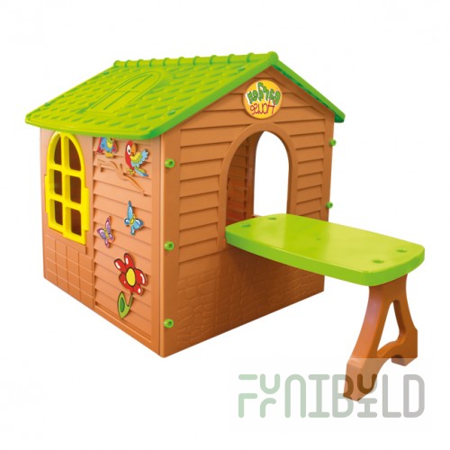 Children's playhouse with table