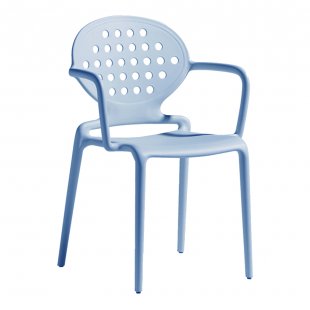 Plastic chair Colette, blue