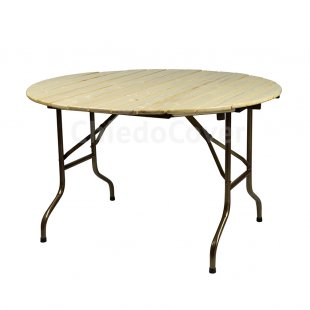Table Leader 3, outdoor, made of slats, light