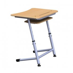 Adjustable desk with shelf K1