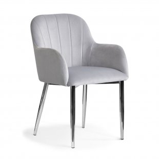 Tulip chair, silver