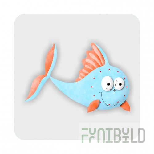 Wall clock Fish