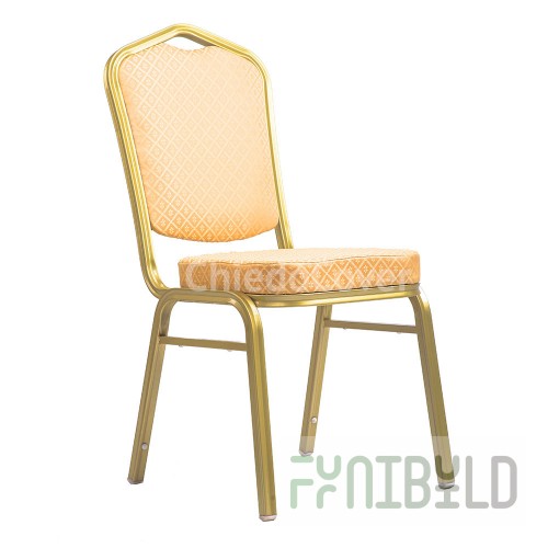 Chair Hit 25mm - gold, beige rhombus