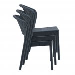 Plastic wicker chair Daytona, brown Plastic wicker chair Daytona, brown