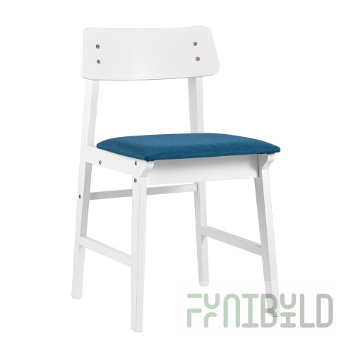 Chair ODEN WHITE blue
