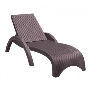 Sun lounger plastic GS 1009 brown