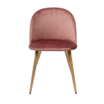 Chair Lyon, velveteen with diamonds, pink