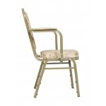 Chair Hit 25mm with armrests, champagne, Afitap