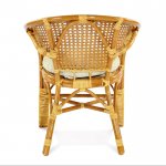Wicker chair-armchair Pelangi K cognac