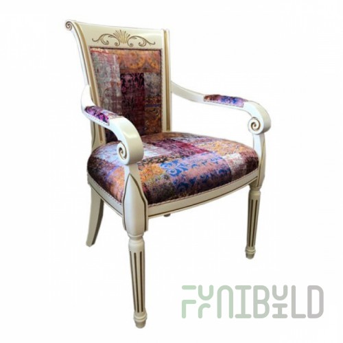 Alex chair with carving
