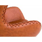 Egg chair eco-leather, brown