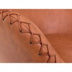 Egg chair eco-leather, brown