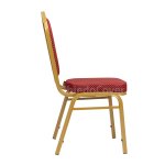 Chair Hit 25mm - gold, red crown Chair Hit 25mm - gold, red crown