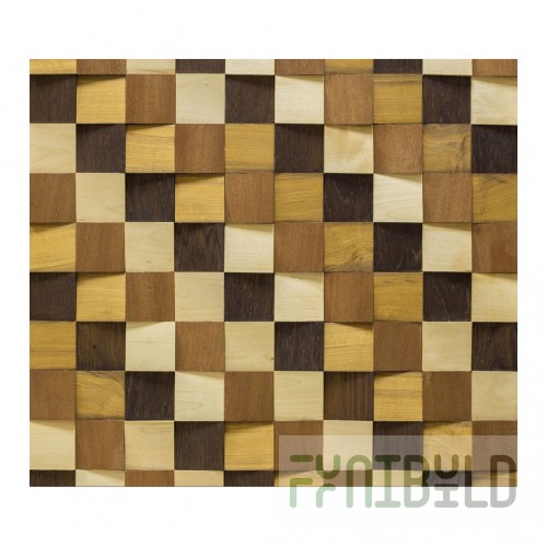 Wall panel Sakura, sapele, birch, oak, teak