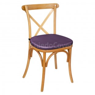 Cushion 01 for chair Crossback, 3cm, purple