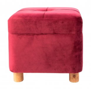 Pouf with storage compartment Amaranth