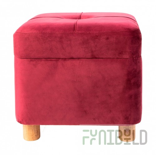 Pouf with storage compartment Amaranth